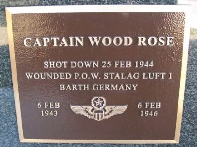 Captain Wood Rose Marker image. Click for full size.