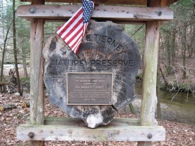 Brian E. Tierney Preserve Marker. Click for full size. Brian E. Tierney Preserve Marker image. Click for full size.