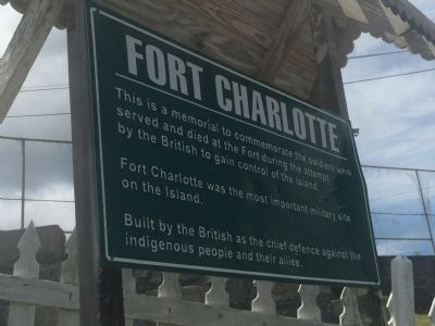Fort Charlotte Marker. Click for full size. Fort Charlotte Marker image. Click for full size.