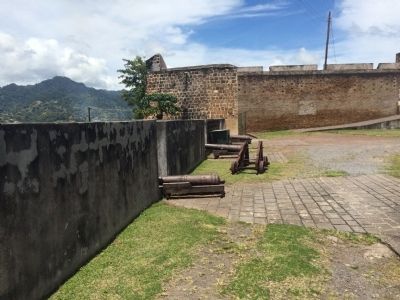 View of the western wall of the fort.. Click for full size. View of the western wall of the fort. image. Click for full size.