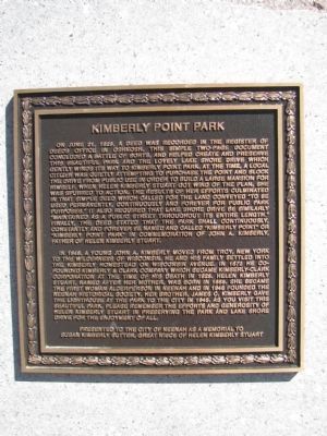 Kimberly Point Park Marker image. Click for full size.