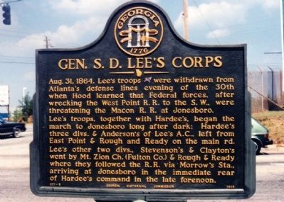 Gen. S. D. Lee's Corps Marker image. Click for full size.