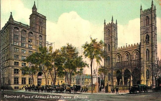 <i>Montreal, Place d'Armes u Notre Dame Church</i> image. Click for full size.