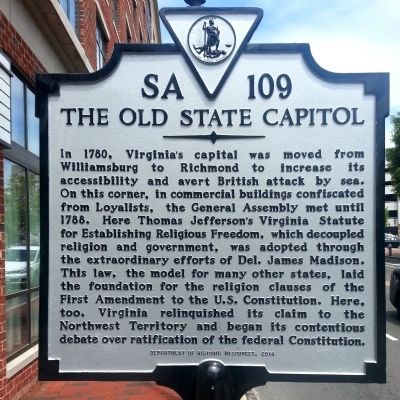The Old State Capitol Marker image. Click for full size.