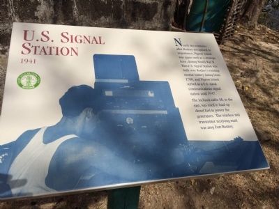 U.S. Signal Station Marker. Click for full size. U.S. Signal Station Marker image. Click for full size.