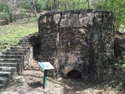Wide view of the Lime Kiln and Marker. Click for full size. Wide view of the Lime Kiln and Marker image. Click for full size.