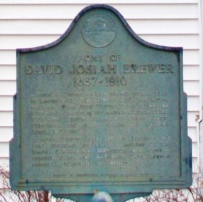 Home of David Josiah Brewer Marker image. Click for full size.