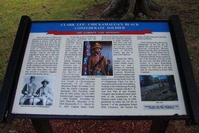 Clark Lee: Chickamauga's Black Confederate Soldier Marker image. Click for full size.