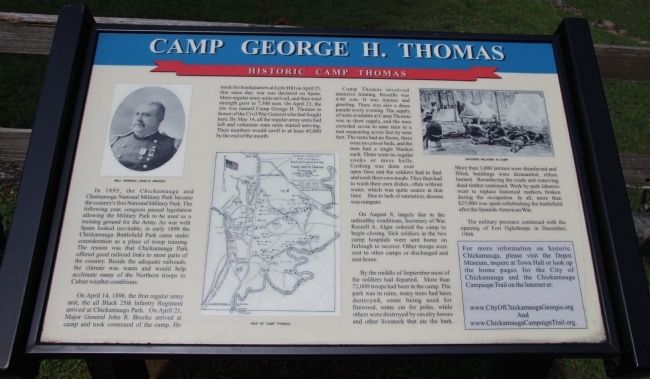 Camp George H. Thomas Marker image. Click for full size.