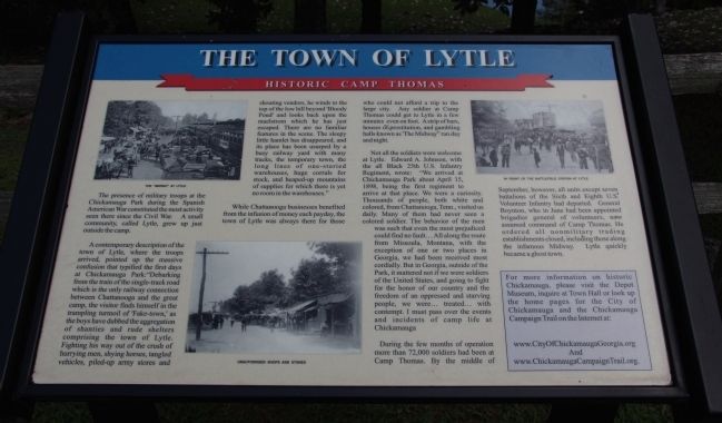 The Town of Lytle Marker image. Click for full size.