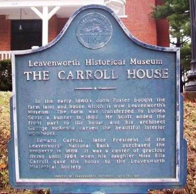 The Carroll House Marker. Click for full size. The Carroll House Marker image. Click for full size.