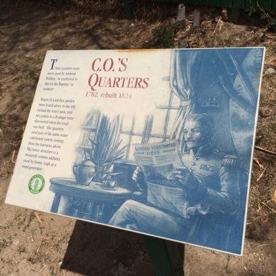 C.O.'s Quarters Marker image. Click for full size.