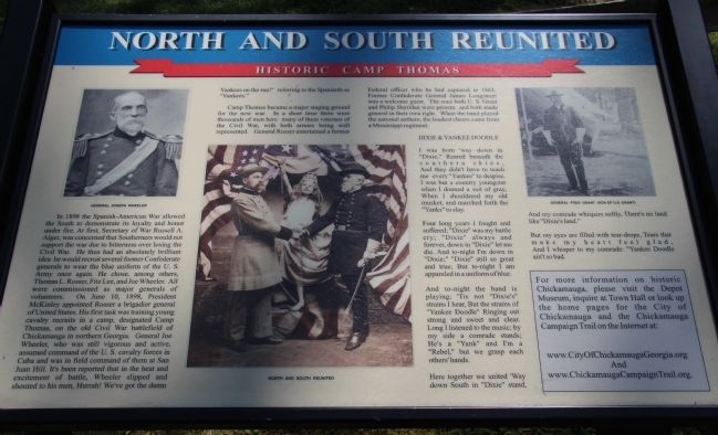 North and South Reunited Marker image. Click for full size.