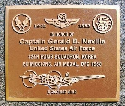 Captain Gerald B. Neville Marker image. Click for full size.