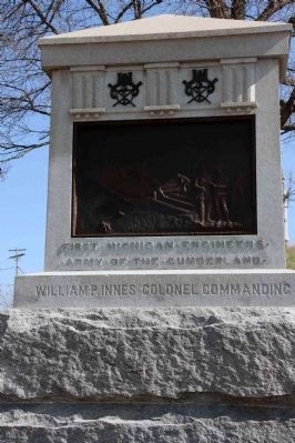 1st Michigan Engineers Marker. Click for full size. 1st Michigan Engineers Marker image. Click for full size.