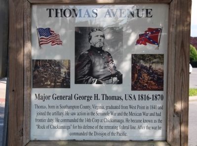 Thomas Avenue Marker. Click for full size. Thomas Avenue Marker image. Click for full size.