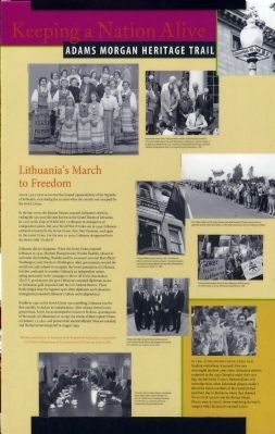 Lithuania's March to Freedom Marker image. Click for full size.