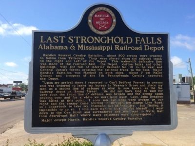 Last Stronghold Falls Marker (Front) image. Click for full size.
