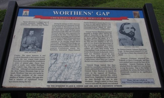 Worthen's Gap Marker image. Click for full size.
