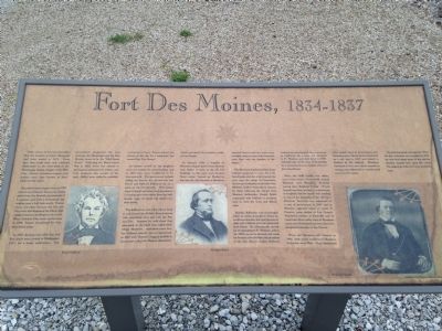 The First Fort Des Moines Marker image. Click for full size.