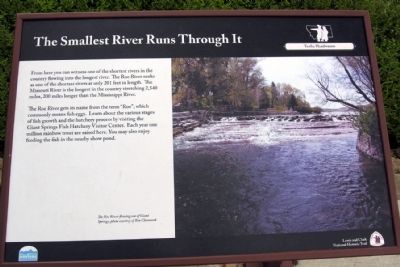 The Smallest River Runs Through It Marker image. Click for full size.