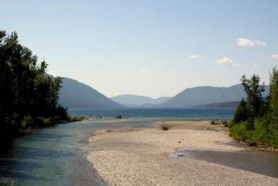 McDonald Creek Entering Lake McDonald image. Click for full size.
