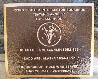 433rd Fighter Interceptor Squadron Marker image. Click for full size.