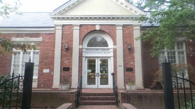 The Alexandria Library - Kate Waller Barret Branch - at 717 Queen Street. image. Click for full size.
