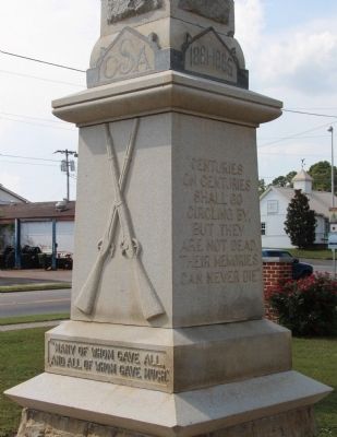 To Our Confederate Soldiers Monument. Click for full size. To Our Confederate Soldiers Monument image. Click for full size.