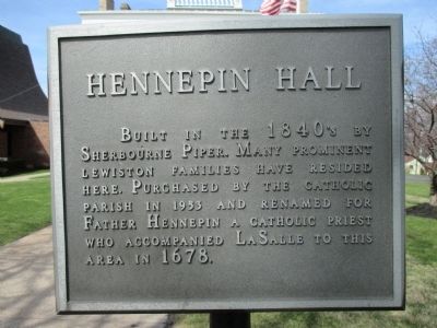 Hennepin Hall Marker image. Click for full size.