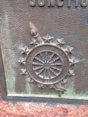Marker Detail - D.A.R. Insignia. Click for full size. Marker Detail - D.A.R. Insignia image. Click for full size.