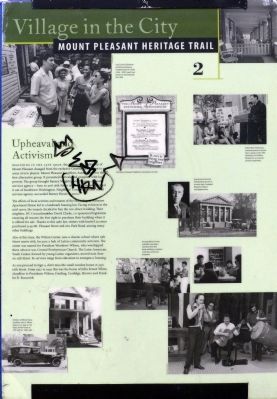 Upheaval and Activism Marker image. Click for full size.