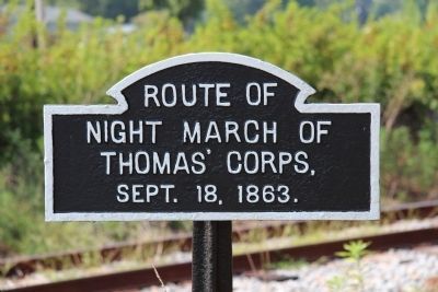 Thomas' Corps Marker. Click for full size. Thomas' Corps Marker image. Click for full size.