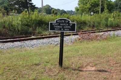 Thomas' Corps Marker. Click for full size. Thomas' Corps Marker image. Click for full size.