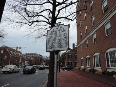Alexandria Library Sit-In Marker. Click for full size. Alexandria Library Sit-In Marker image. Click for full size.
