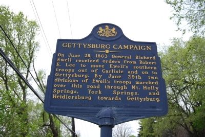 Gettysburg Campaign Marker image. Click for full size.
