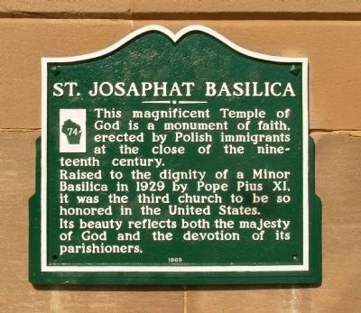 St. Josaphat Basilica Marker image. Click for full size.