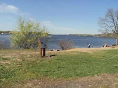 Marker in Neshaminy State Park image. Click for full size.