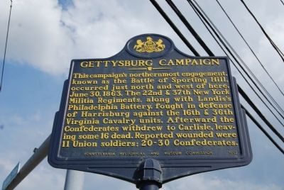 Gettysburg Campaign Marker. Click for full size. Gettysburg Campaign Marker image. Click for full size.