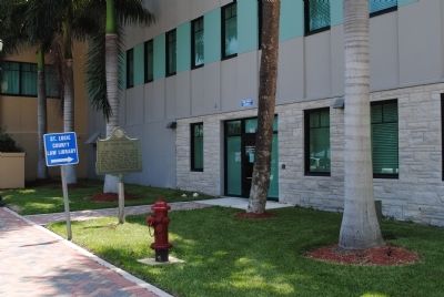 St. Lucie County Marker. Click for full size. St. Lucie County Marker image. Click for full size.