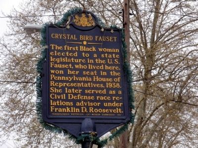 Crystal Bird Fauset Marker. Click for full size. Crystal Bird Fauset Marker image. Click for full size.