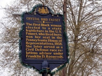 Crystal Bird Fauset Marker image. Click for full size.