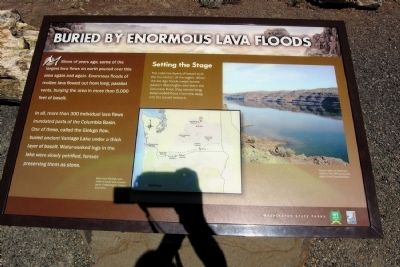 Buried by Enormous Lava Floods Marker. Click for full size. Buried by Enormous Lava Floods Marker image. Click for full size.