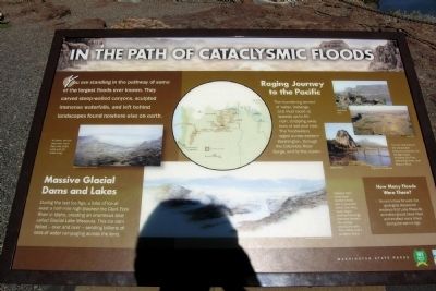 In the Path of Cataclysmic Floods Marker. Click for full size. In the Path of Cataclysmic Floods Marker image. Click for full size.