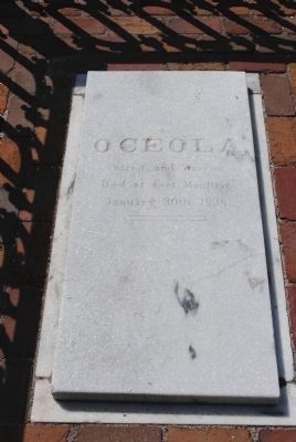Osceola Grave Marker. Click for full size. Osceola Grave Marker image. Click for full size.