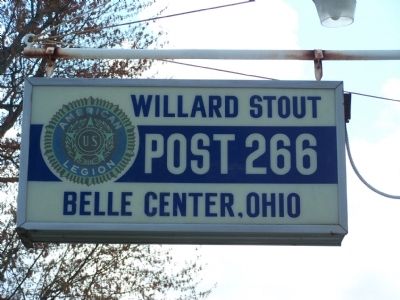 Willard Stout American Legion Post Sign image. Click for full size.