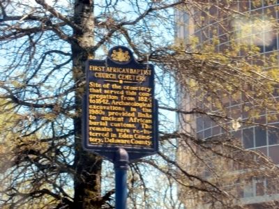 First African Baptist Church Cemetery Marker. Click for full size. First African Baptist Church Cemetery Marker image. Click for full size.