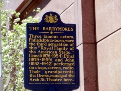The Barrymores Marker image. Click for full size.