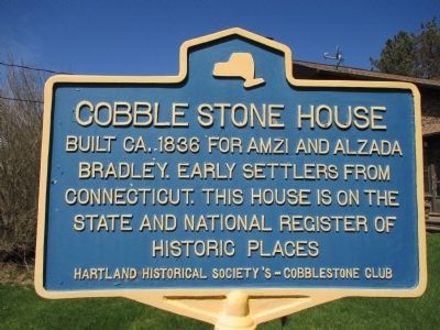 Cobblestone House Marker. Click for full size. Cobblestone House Marker image. Click for full size.