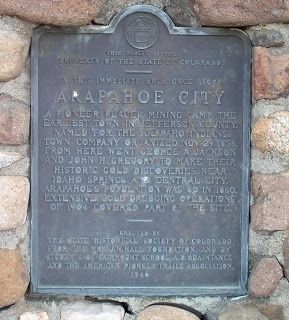 Original Arapahoe City Tablet. Click for full size. Original Arapahoe City Tablet image. Click for full size.